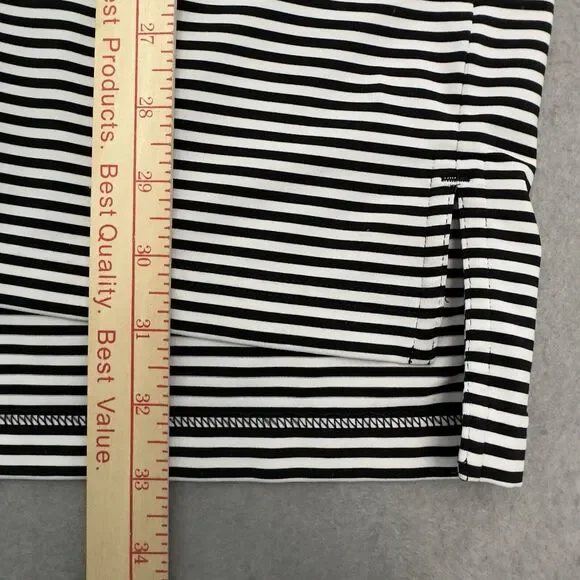 Peter Millar Golf Polo Sz L Summer Comfort Black Competition Stripe Performance - Picture 8 of 10